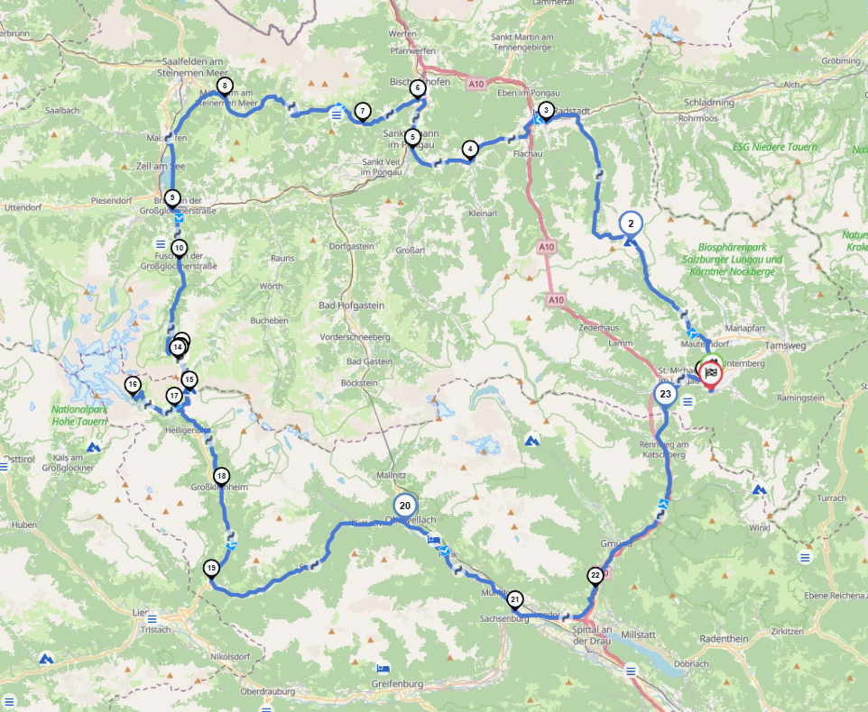 Karte für Druckansicht